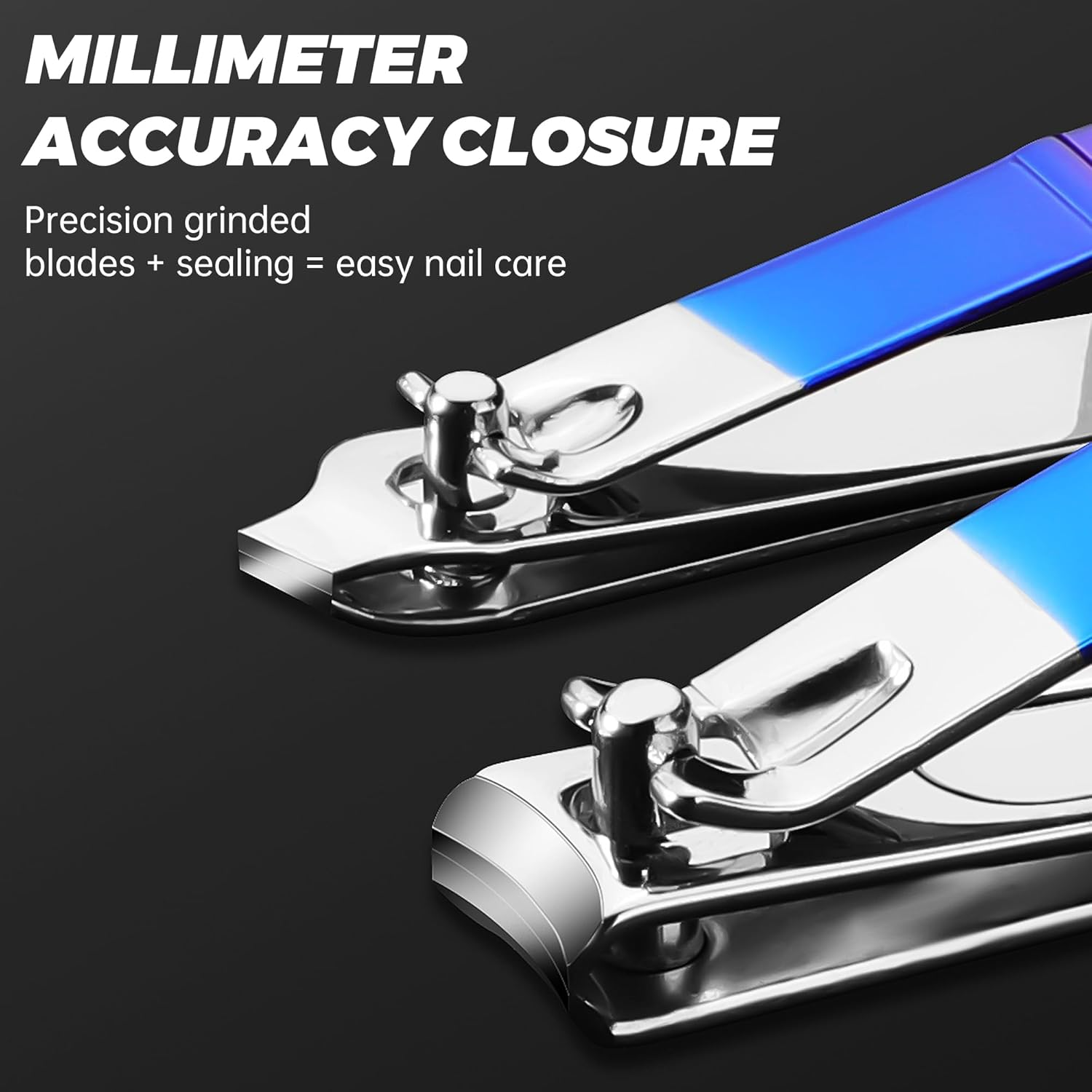 Plys Professional Manicure Set, Nail & Toenail Clippers Kit with Pliers, File and Travel Case for Complete Care (Multicolor) image number 1