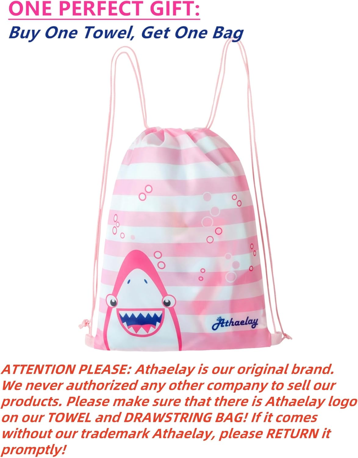 Athaelay Unicorn Design Poncho Towel for Girls Ultra Soft Swimsuit Cover-Ups with Drawstring Bag for 3 to 10 Years Kids Bath Beach and Pool - Alligator image number 7