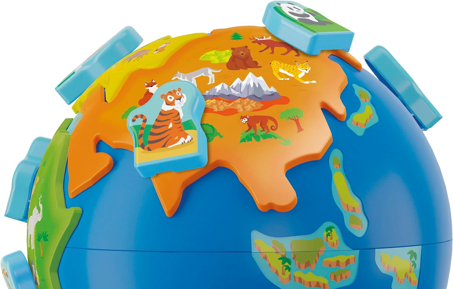 Clementoni 61366 First Interactive Digital Children Age 3, Educational Toys, Globes World, English Version-Made in Italy, Multicoloured image number 2