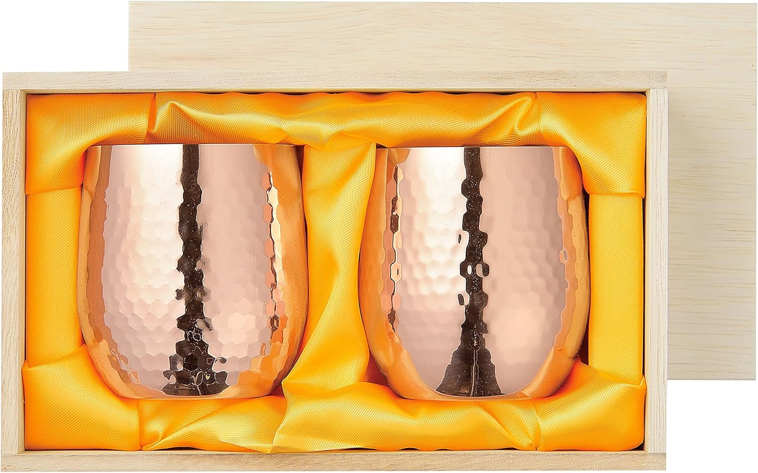 Castle Enterprises Asahi High Quality Copper Cup Pure Copper Lock Cup 2PC Set Gift Set Gift Package
