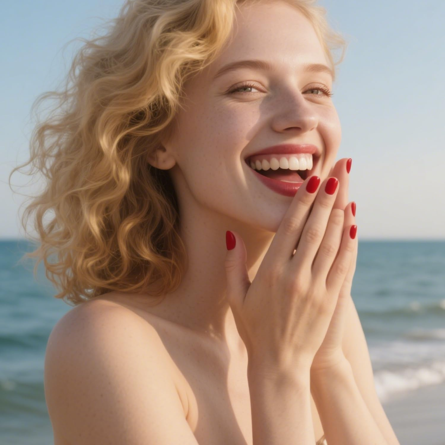 16 Pcs Semi Cured Gel Nail Stickers, Red Nail Strips Wraps for Salon-Quality Manicure, for Works with Any UV Lamp, Easy to Apply, Trim, & Remove Gel Stickers image number 3