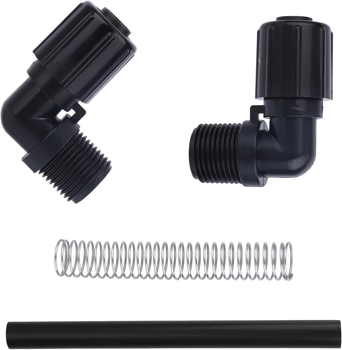 5Pcs Pool Chlorinator Parts Compatible with Pentair Rainbow, Includes R172272 1/2" NPT 90-Degree Tube Fitting, R172091 5/8" OD Feeder Tube & R171097 Support Spring for Pentair 320/322 image number 1