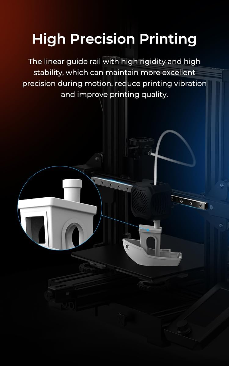 Creality Upgraded Ender-3 Linear Rail Guide Kit MGN12 320Mm - High Precision, High Speed Printing, and Long Service Life - Easy to Modify, Compatible with Ender-3, Ender-3 Pro, Ender-3 V2 image number 4