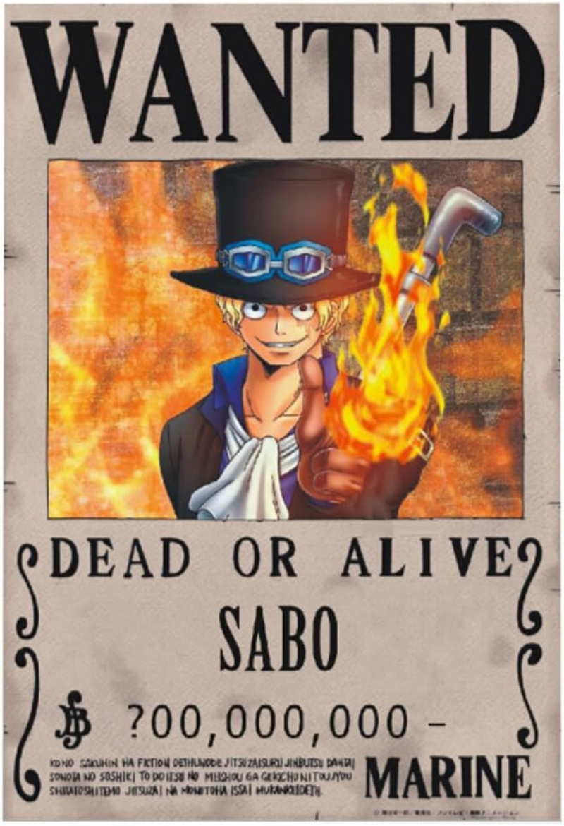 Vinctik 6&Fox 10 Pieces Anime One Piece Wanted Posters Style New Big Size, Anime Poster for Wall Decoration image number 3