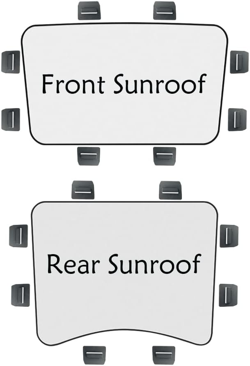 Oisinlas 16 PCS Sunshade Clips Roof Shade Clips for Sunroof Compatible with Tesla Model 3 Model Y Roof Sun Shade Heat Shield Installation Accessories(Black, Model 3) image number 7