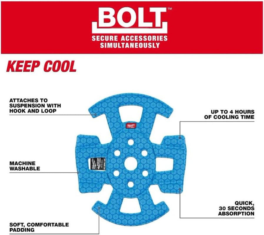 Milwaukee Electric - BOLTTRADE Safety Helmet Cooling Liner