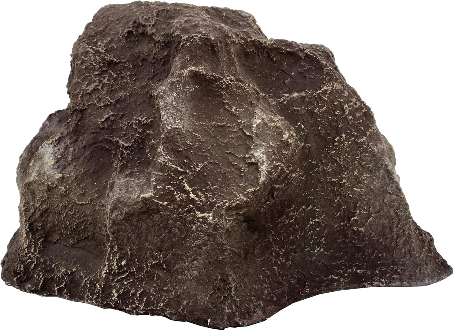 Backyard X-Scapes Artificial Rock Well Pump Cover for Landscaping Fake Rock for Decorating to Hide Pipe Fiberglass Boulder Covers Large Natural Grey 13 in H X 28 in W X 30 in L