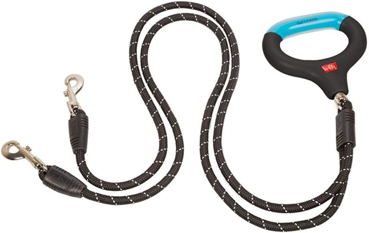 WIGZI Dual Doggie Gel Rope Leash, Medium/Large Size, Black (Dual Large) image number 5