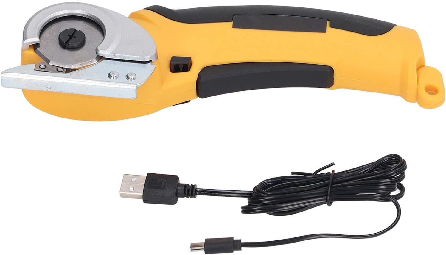 Cordless Electric Scissors, USB Rechargeable Rotary Cutter for Fabric with Safety Lock, 240Rpm Powerful Carpet and Cardboard Cutter, Electric Fabric Cutter Mini Cutter for Leather image number 3