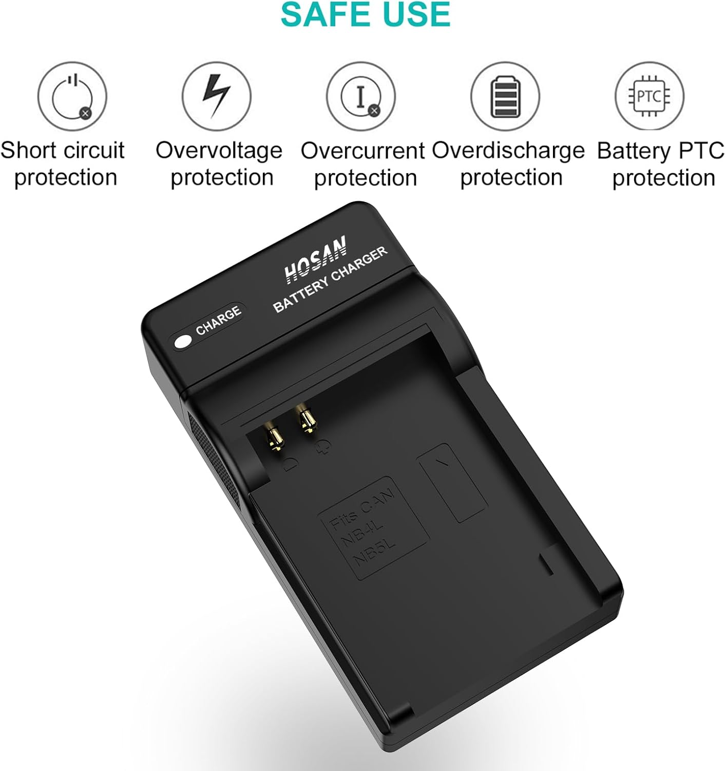 NB-4L Replacement Battery (2-Pack) and Portable USB Charger Kit for Canon NB-4L IXY 410F IXY 400F IXY 210F IXY 600F IXY 610F IXUS 50 IXUS 60 IXUS 70 image number 2