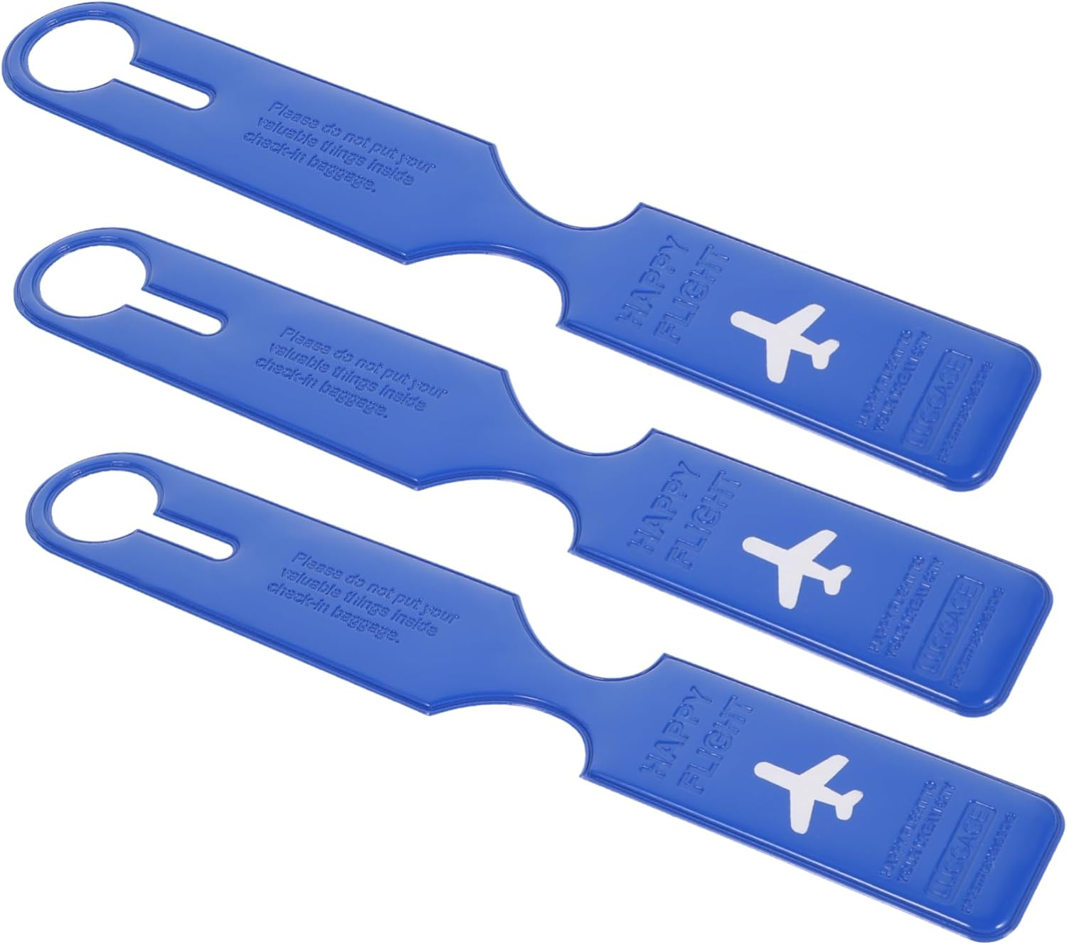 VERDANVERSE 3Pcs PVC Luggage Tags Travel Baggage Label Id Tags for Suitcases Backpack Accessories image number 1