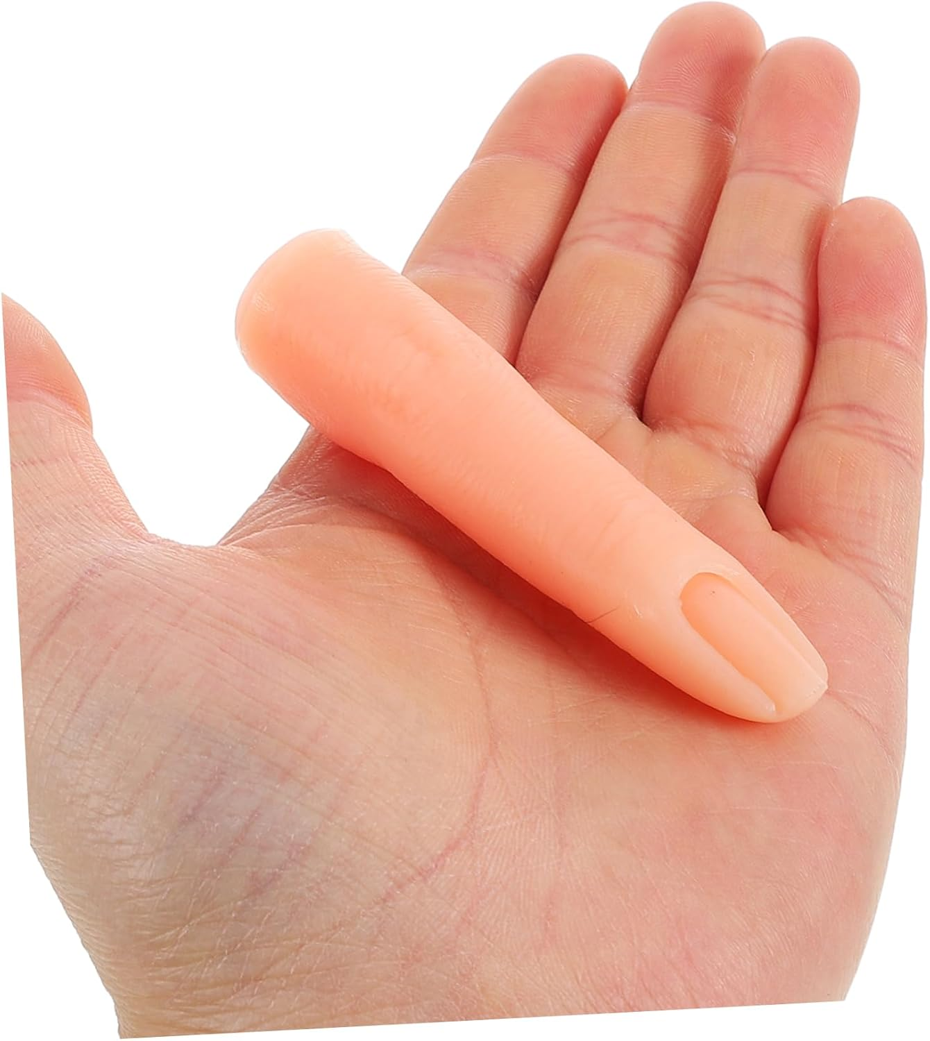 2Pcs Flexible Silicone Nail Training Fingers Realistic Practice Hand for Manicure Training Durable Sturdy for Home and Salon Use Includes Deep Tones image number 1