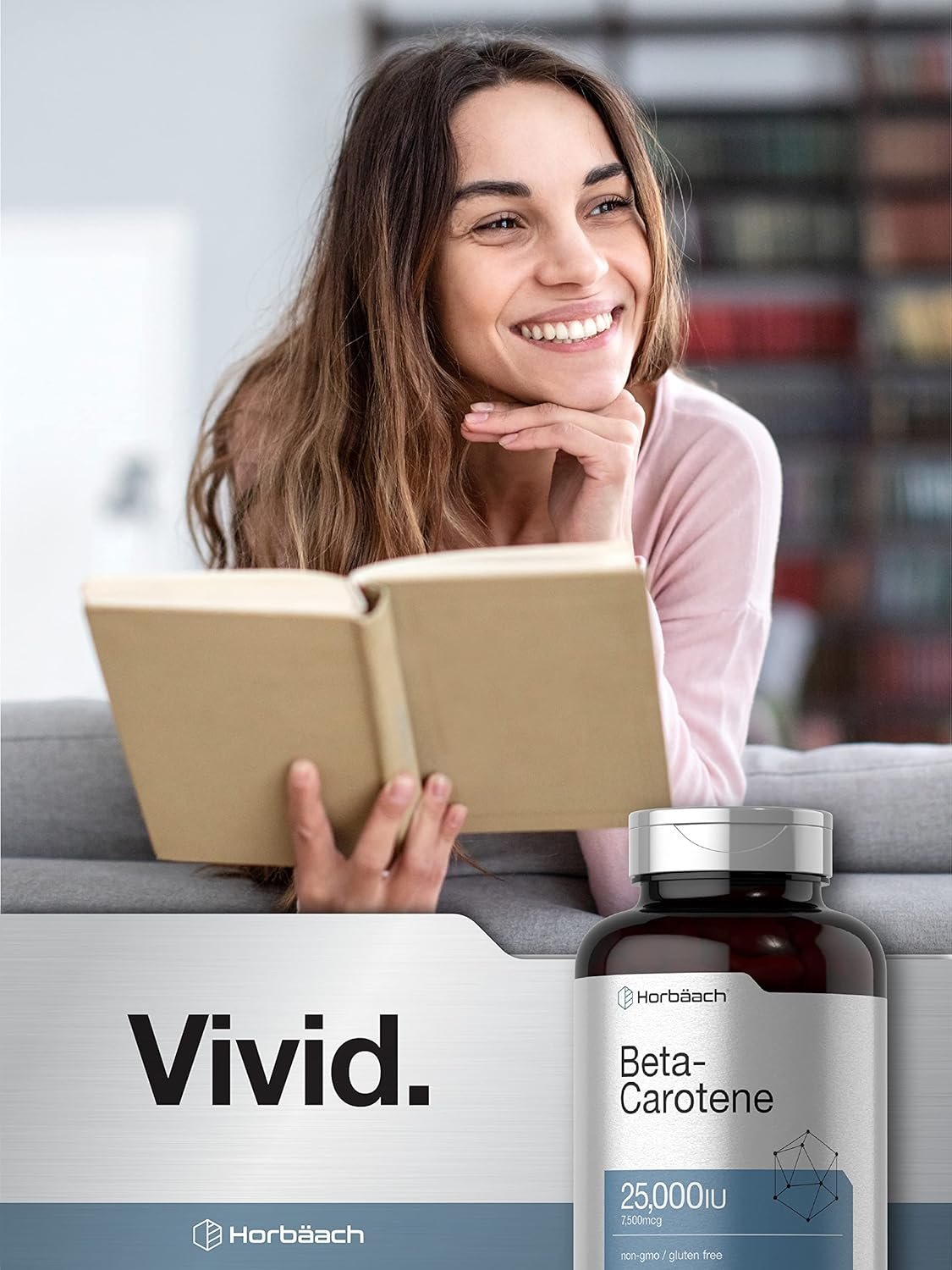 Beta Carotene 25000 Iu Softgels | 7,500 Mcg | 400 Count | Non-Gmo and Gluten Free Formula | Vitamin a as Beta-Carotene Supplement | Value Size | by Horbaach image number 5