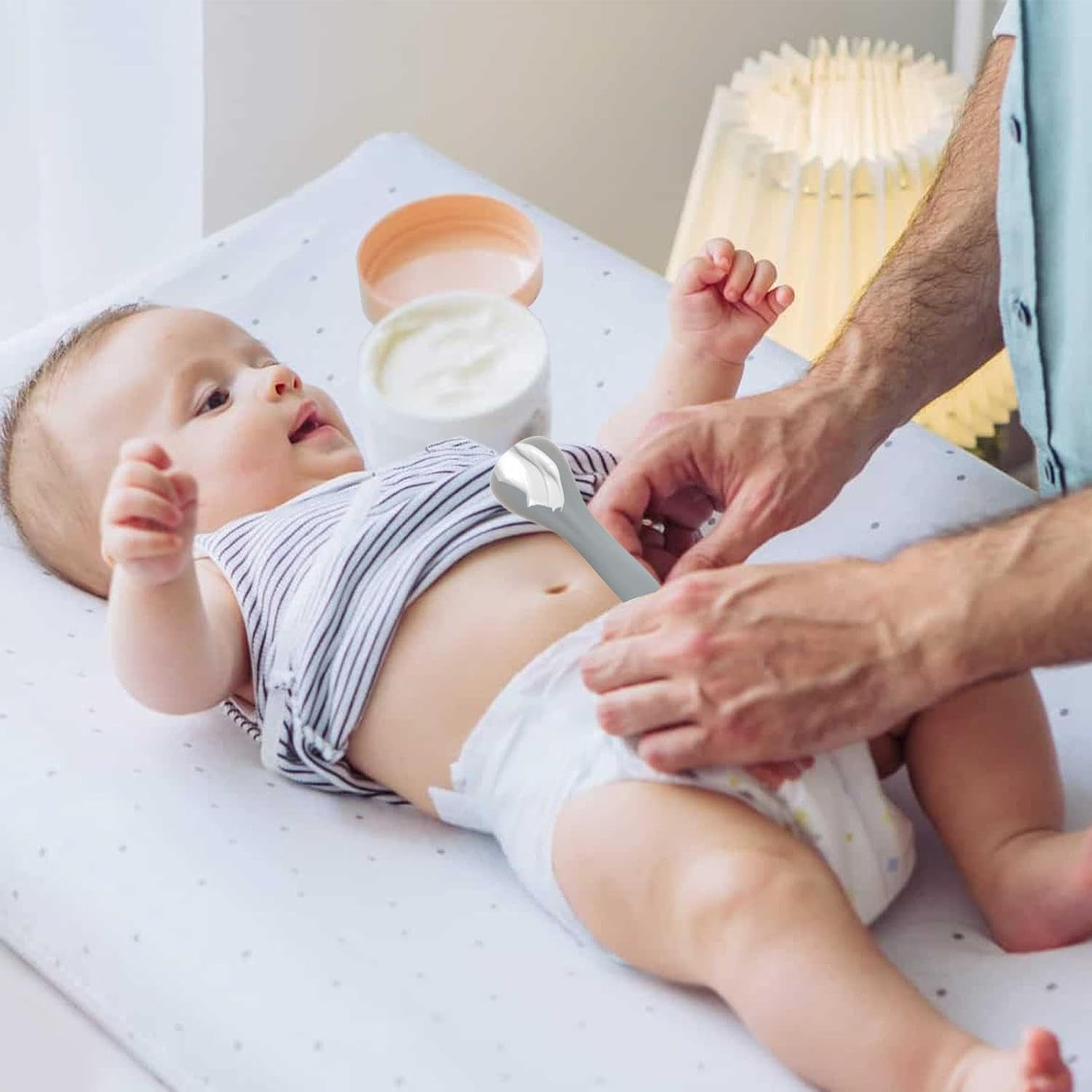 Nappy Cream Spatula - Silicone Baby Cream Distributor, Baby Diaper Cream Applicator | Portable Diaper Cream Tool, Easy Clean Baby Cream Applicator, Non-Stick Silicone Baby Tool image number 6