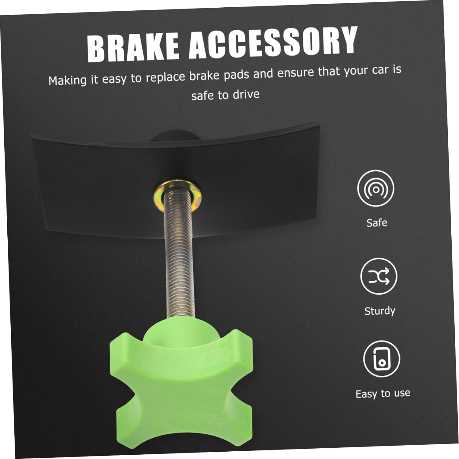 HAPINARY Brake Pad Tool Brake Compression Tool Swivel Piston Spreader Sturdy Reusable for Professional Automotive Workshop Use image number 5