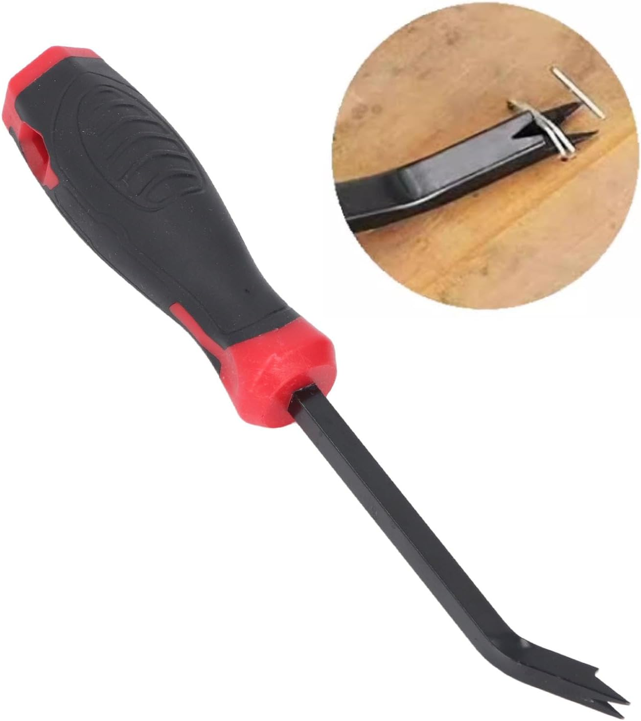 Staple Remover, Staple Puller, Upholstery Tools Staple Lifter, Nail Puller, Cr V Steel Heavy Duty Staple Extractor Lifter for Carpets Wood Flooring Furniture Architecture image number 2