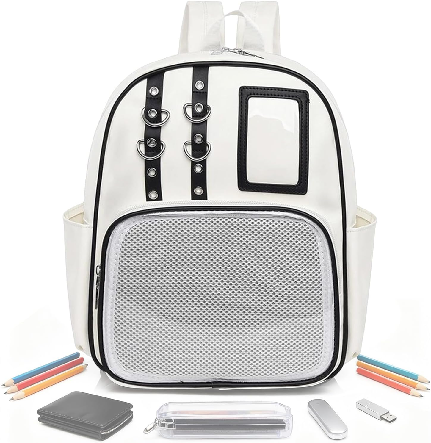 Gazocua PU Bag, Cute Badge Presentation Purse - Badge Presentation Purse - for Sports, Travel, Luggage, Hiking, Comic Con, Work, Fitness, Everyday and Outdoor Use, Black, Siehe Beschreibung