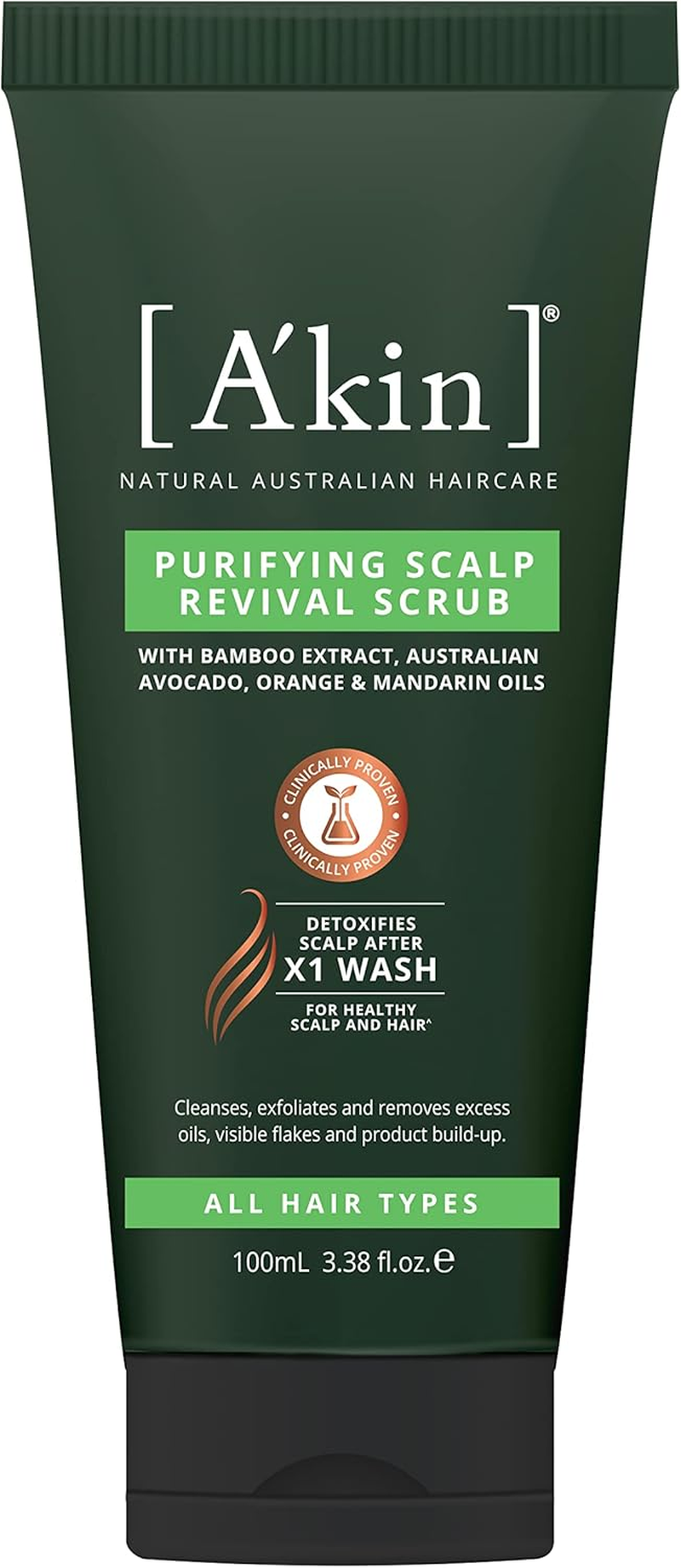Akin Purifying Scalp Revival Scrub with Bamboo Extract 100 Ml