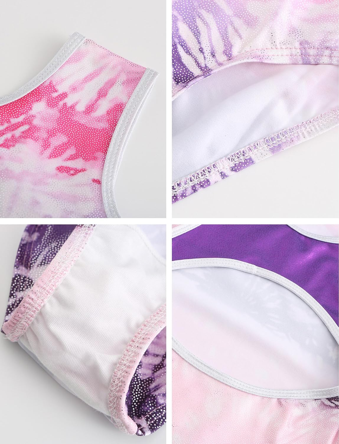 KEOYA Gymnastics Leotard for Kids Girls Athletic Dance Leotards Sparkle Toddler Gymnastics Bodysuit Ballet Dance Wear image number 2