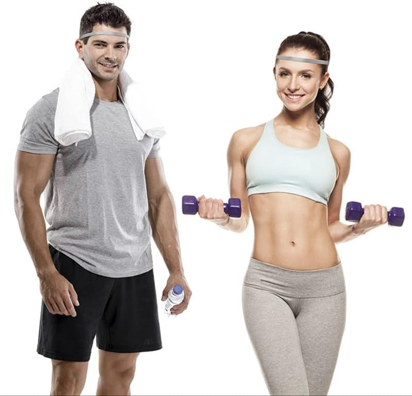 6 Pcs Football Sports Non-Slip Silicone Grip Thin Headband, Mini Sweat Headband,Elastic Sports Headbands,Thick Non-Slip Elastic Sport Headbands,Soccer Sport Athletic Hair Accessories image number 3