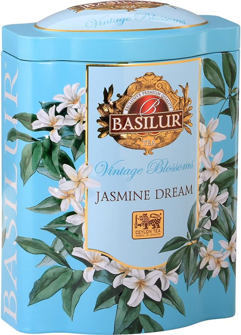 Vintage Blossoms Jasmine Dream - Black Tea - 100G Loose Leaf - Luxury Tin Caddy image number 2