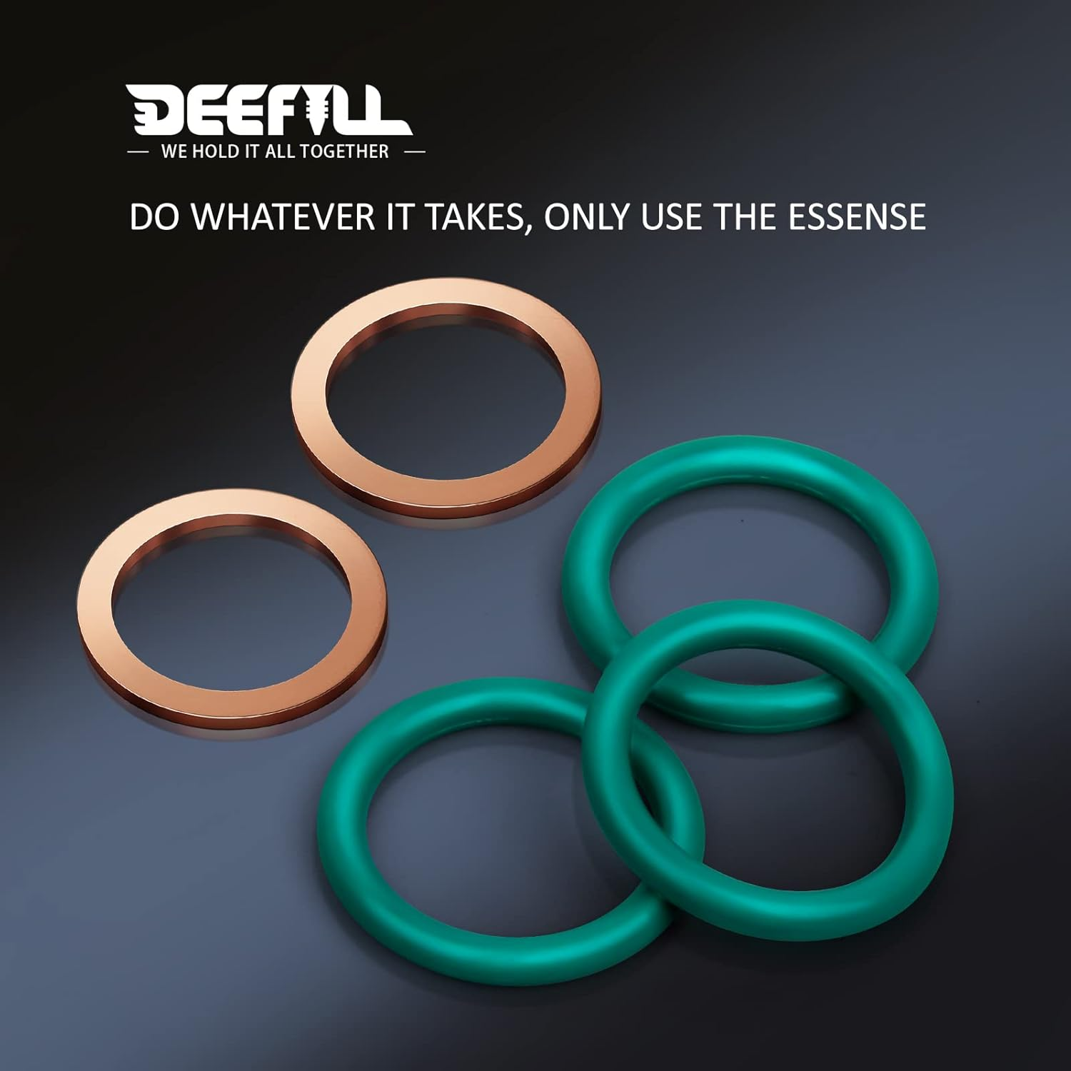 (15Pcs) M12 Oversize Piggyback Oil Drain Plug Copper Crush Washers Seal Ring Gaskets DFL-037DP image number 3