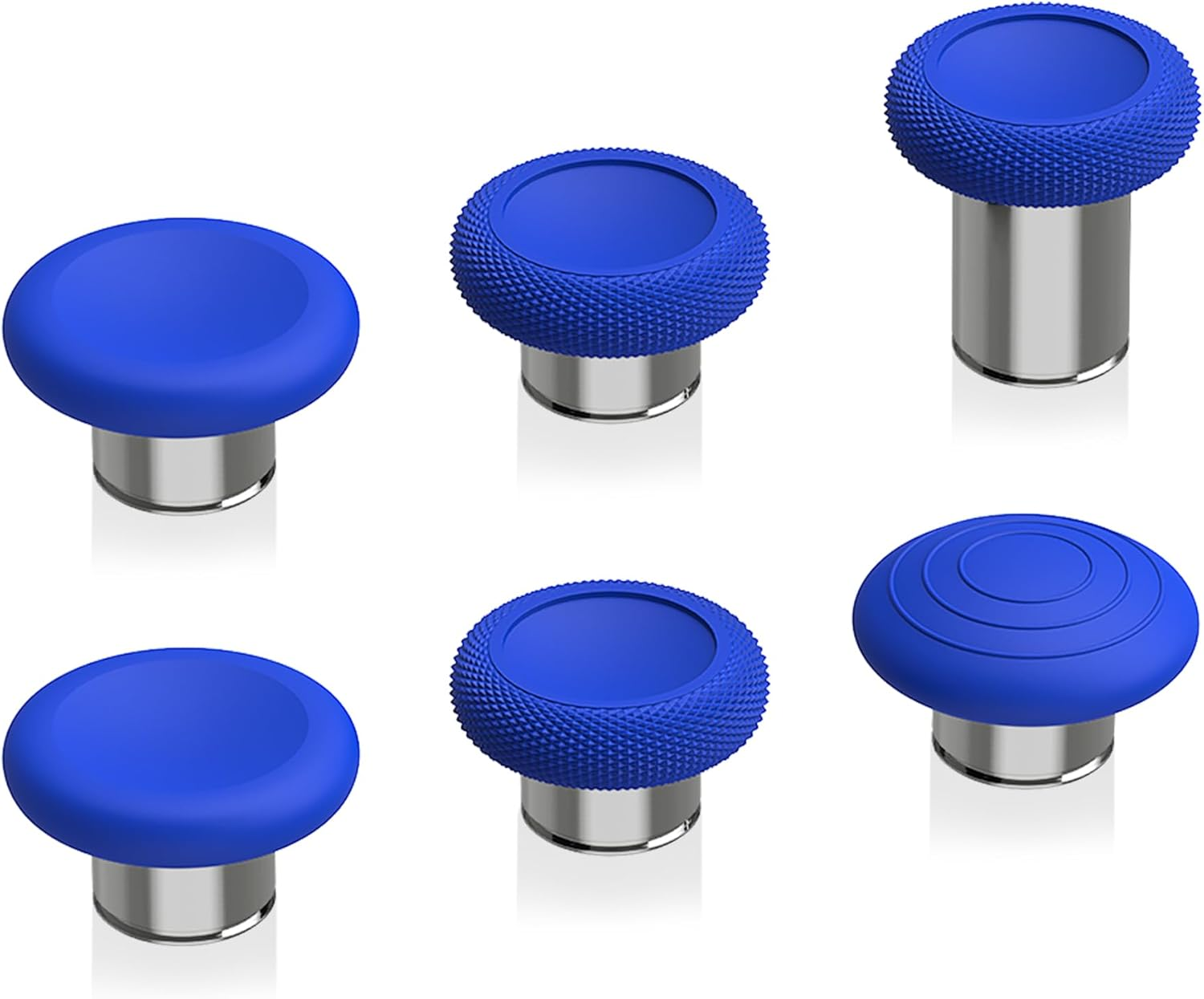 Extremerate 6 in 1 Metal Replacement Thumbsticks for Xbox Elite Series 2 Controller, Black & Metallic Hero Gold Swappable Magnetic Analog Stick Joystick Caps for Xbox Elite 2 Controller -Model 1797