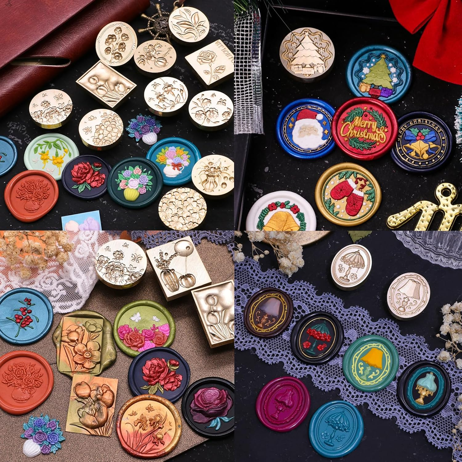 300Pcs Wax Seal Beads, Sealing Wax Beads,Octagon Wax Sealing Beads for Wax Seal Stamp, Cards, Wedding Invitations, Wine Packages, Gift Wrapping, Letter Sealing (Rose Gold) - Pearl White image number 3