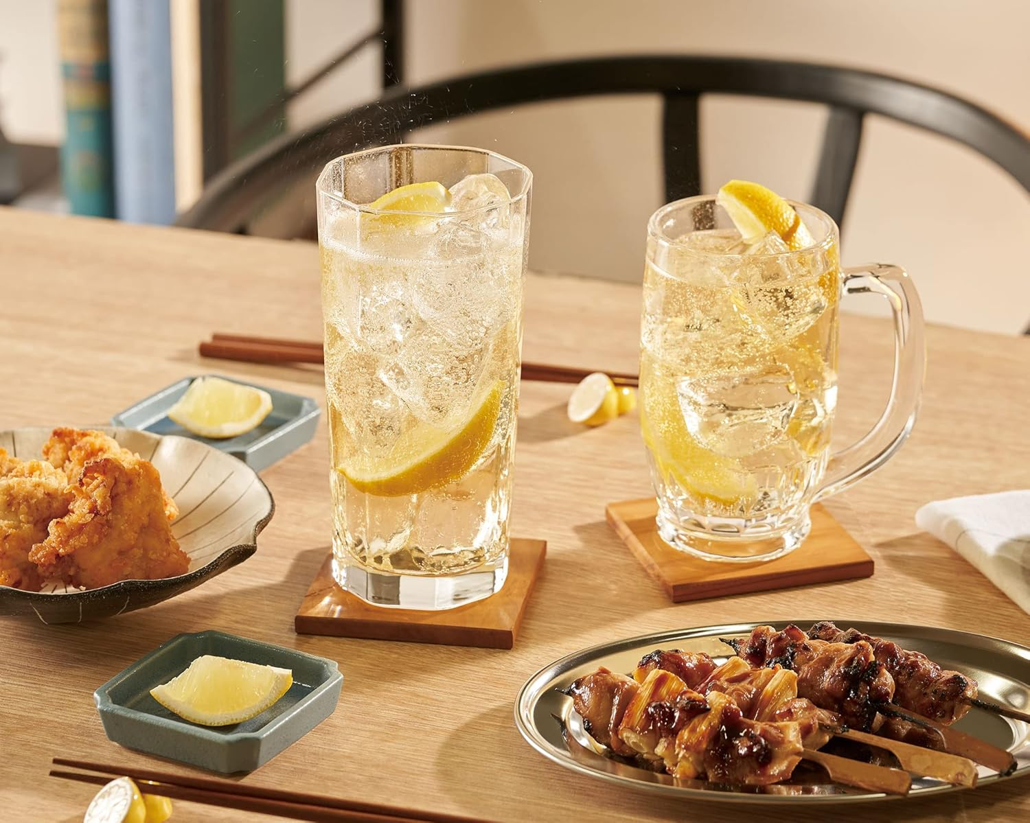 Toyo Sasaki Glass Lemon Sour Glass Stein 12.8 Fl Oz (380 Ml), Made in Japan, Dishwasher Safe, Beer Mug, Highball Mug, Sour Glass, Gift, Gift, Present, Respect for the Aged Day, Father'S Day, Mother'S image number 4