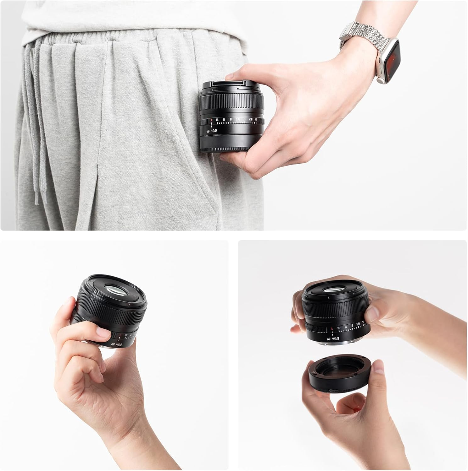 TTARTISAN AF 40Mm F2 FE Full Frame E Mount Lens, Compact Lightweight Auto Focus Cameras Lens Compatible with Sony E Mount Cameras (Black) image number 5