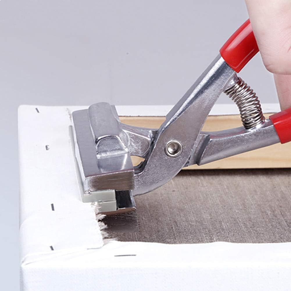 YCDC Alloy Canvas Pliers, 4.7Inch Super Wide Jaw Art Tool, Red Padded Handle, Fits 20Inch/24Inch Canvas