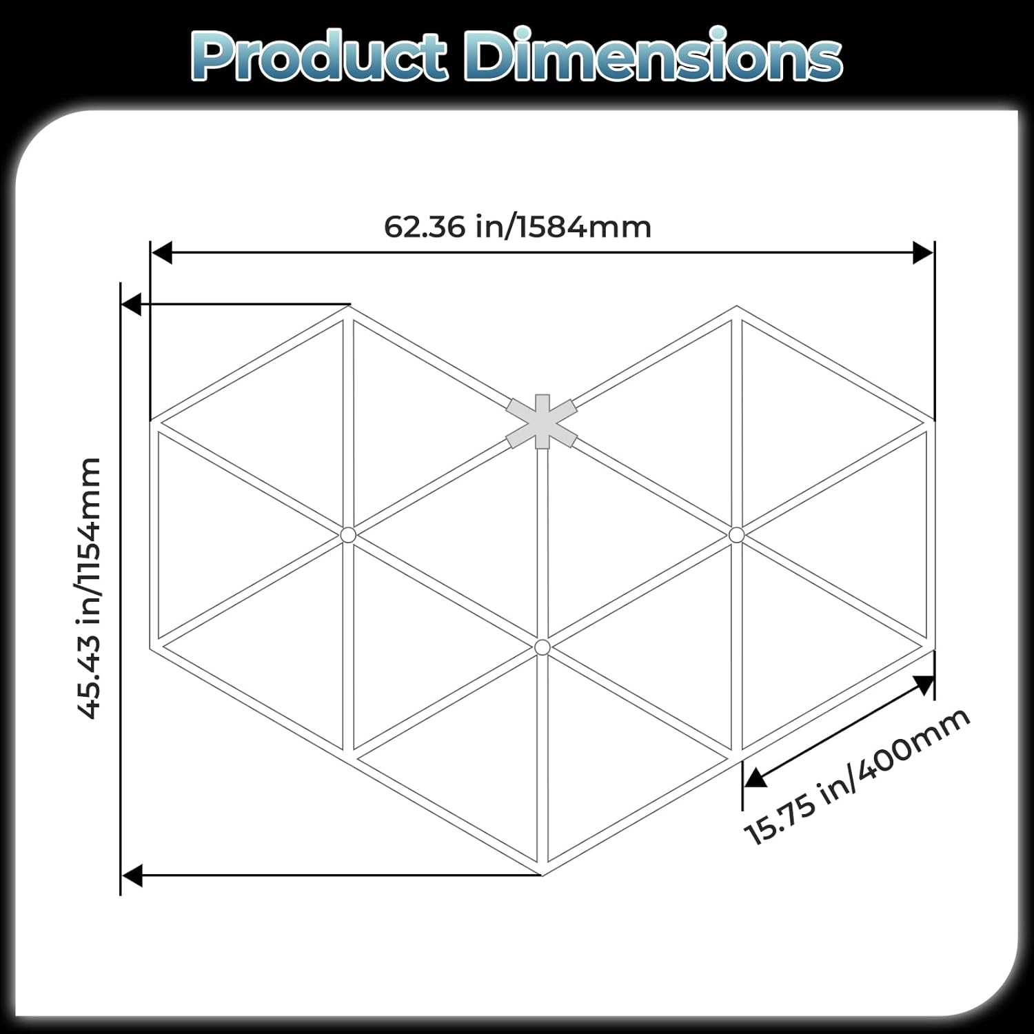 ALLYES Hexagon Garage LED Lights - Super Bright 27-Pack, 6500K Cool White for Auto Repair Shops, Gyms, Warehouse, Basements, Car Wash Rooms image number 6