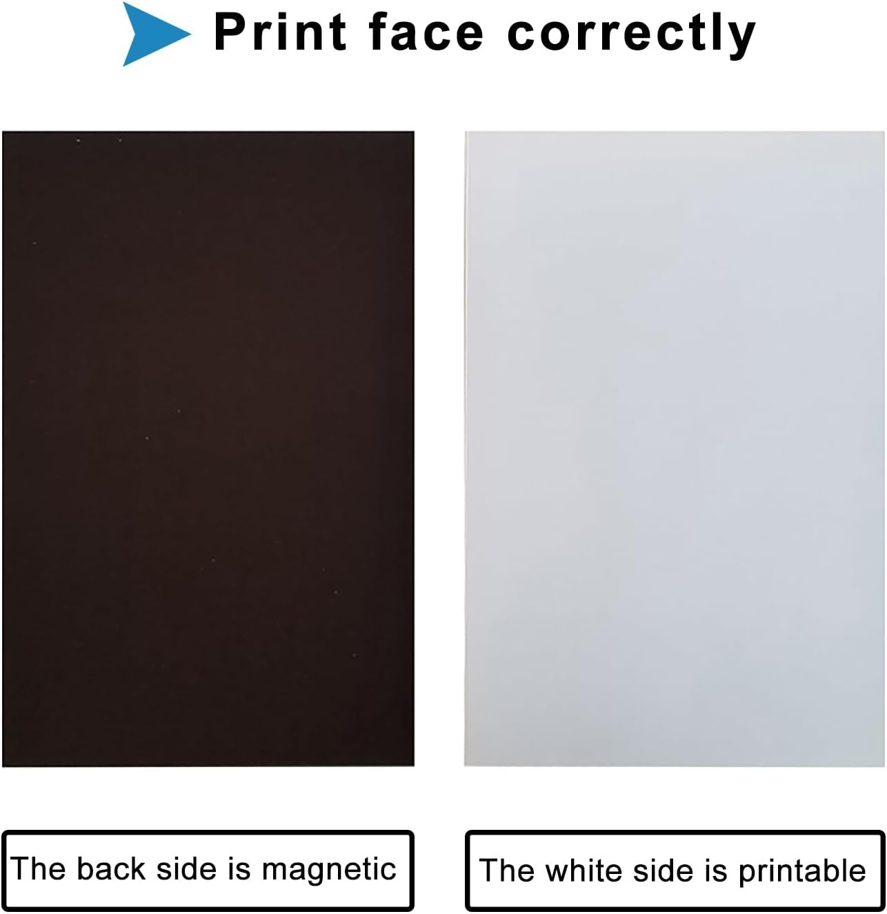 INKUWAY Magnetic Photo Paper A4 Gloss 10 Sheets Glossy Finish Thick Manget Printable for Inkjet Printers Home and Office image number 1