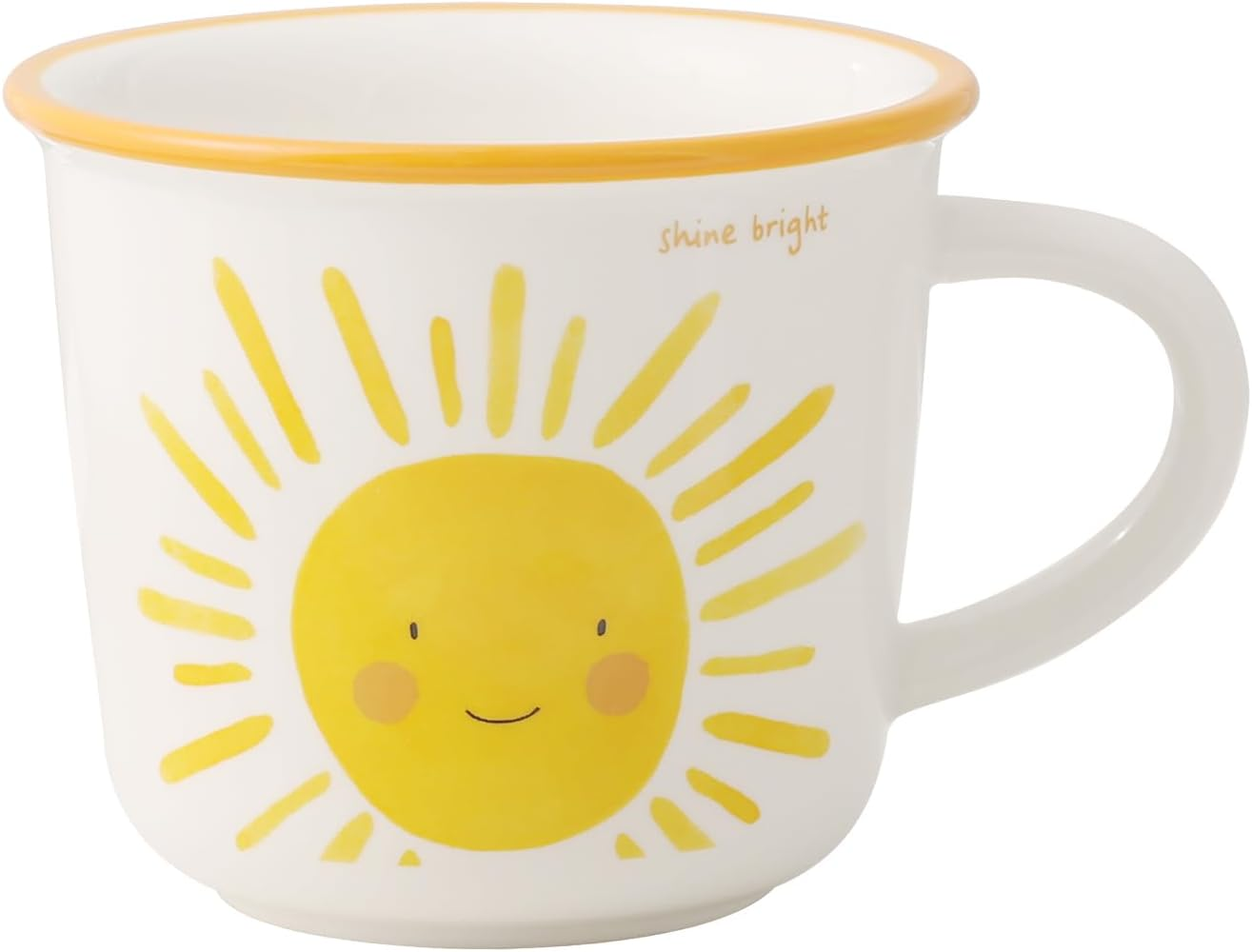 Cute Sunshine Mug 380Ml Good Morning Ceramic Cup with Handle Coffee Tea Milk Water Mug for Men Women Dishwasher and Microwave Safe image number 3