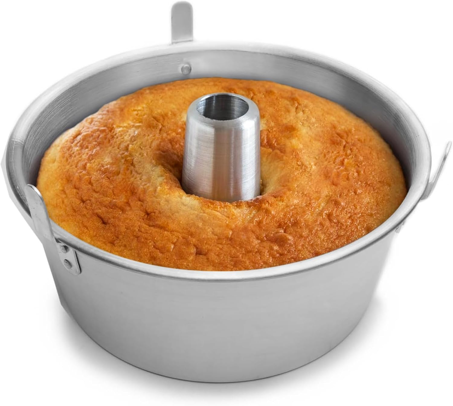 Fox Run 4795 Loose Bottom Angel Food Cake Pan, Aluminum, 10.75-Inch