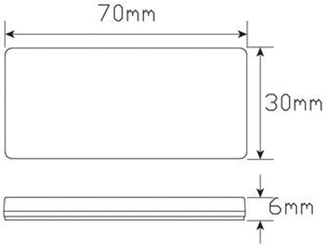 LED Autolamps 7030 Series Self-Adhesive Reflector in Twin Blister Pack, 70 Mm X 30 Mm X 6 Mm Size, White image number 1