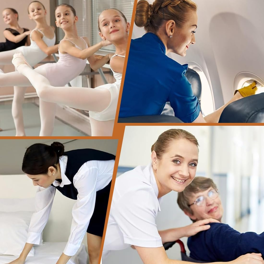 Pack of 2 Magic Hair Buns, Bun Maker, Bun Pillow, Hair Bun Maker, Flexible Doughnut Bun Maker, Hair Accessories, Practical Design and Durable (Flowers) image number 5