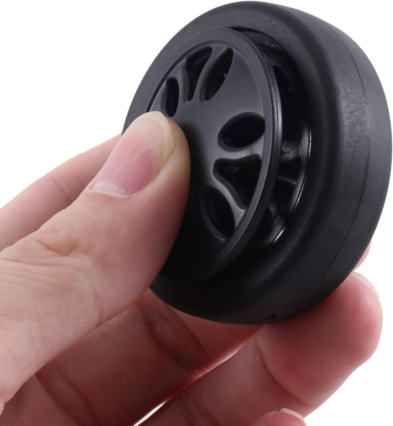 4Set 50Mm X12Mm Luggage Wheels Replacement Wear PU Caster Suitcase Replacement Wheels image number 1