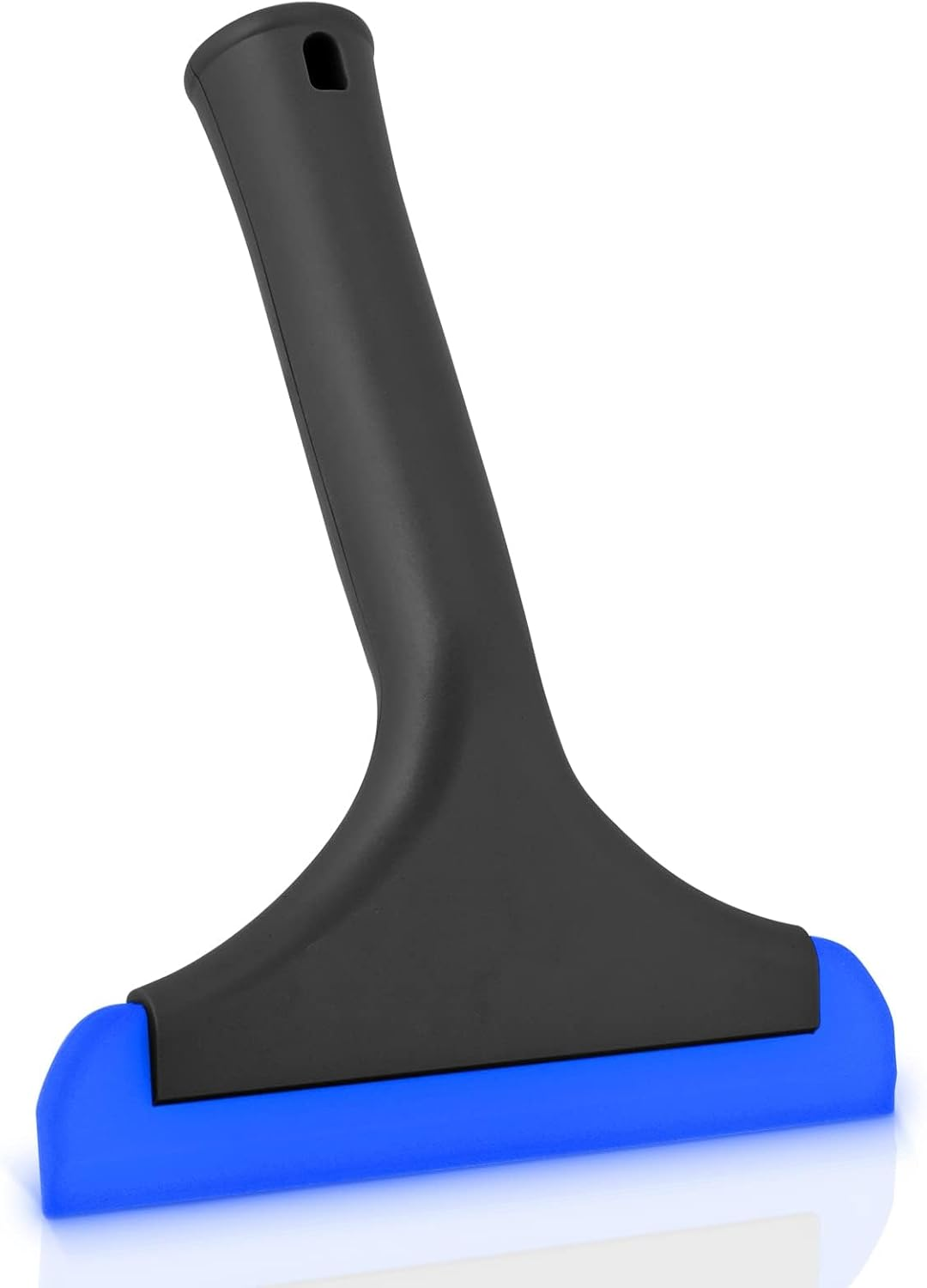 Silicone Window Squeegee Kit Flexible Shower Squeegee Window Cleaner Water Wiper Shower Scrapers Mini Squeegee for Car Mirror (Black+Blue)