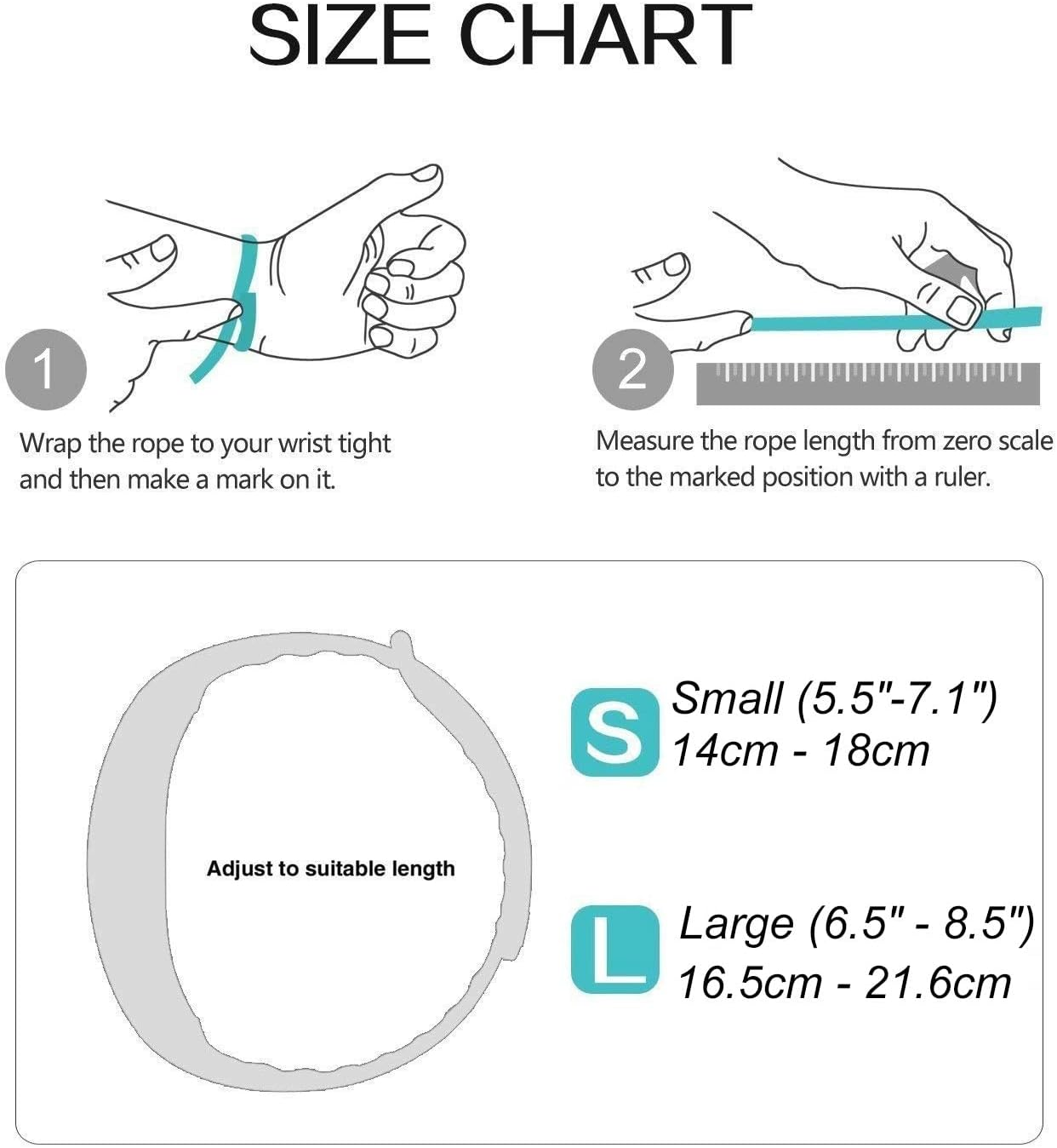 (2 Pack) T Tersely Replacement Band Strap for Garmin Vivofit 4, Soft Sports Silicone Metal Clasp Buckle Wrist Straps Watch Bands for VIVOFIT4 Tracker Women Men Large Small image number 3