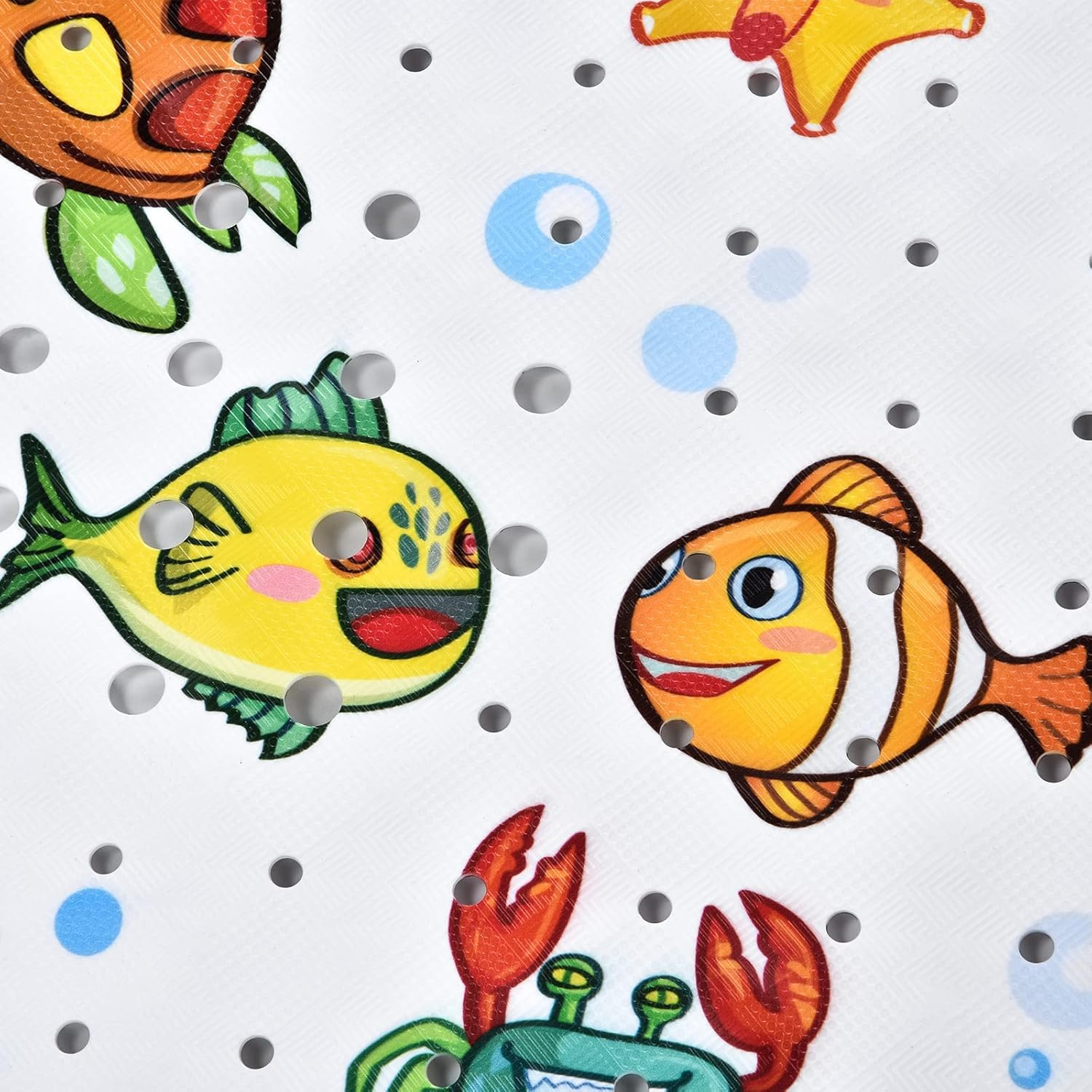 G-Sunny Baby Bath Mat for Bathtub, Non-Slip Bath Mat for Children, Extra-Long 40X16 Inch Bathroom Toddler anti Slip Shower Mat with Suction Cups & Drain Holes,Machine Washable,Whale image number 2