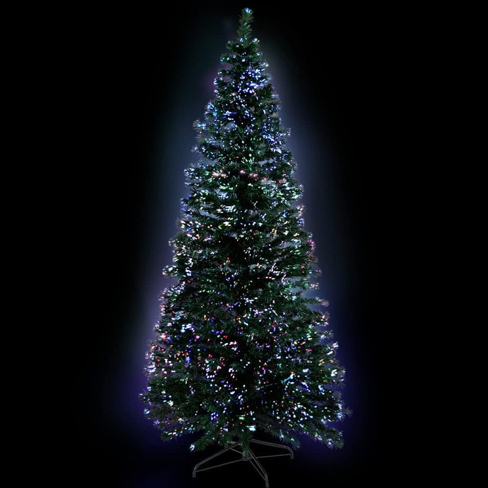 Jingle Jollys Christmas Tree 1.8M Prelit LED Xmas Trees Fairy Light, Decorations Holiday Party Gift Home Garden Store Decor, 6Ft Warm White 300 Tips Branches Optic Fibre Lights Easy Assembly image number 5