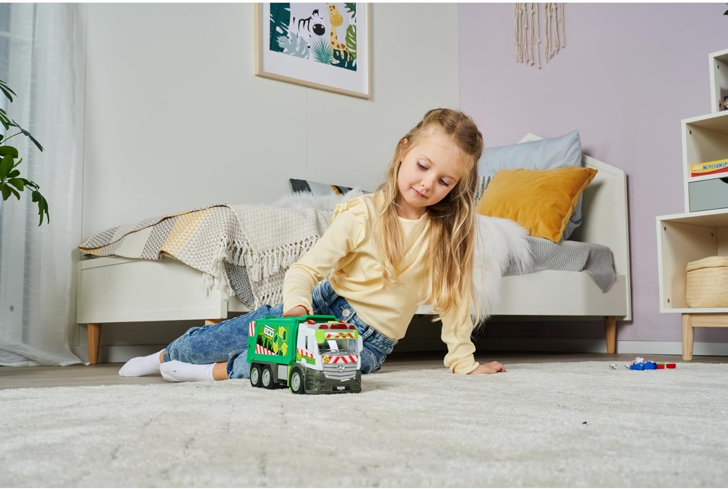 Majorette 203745015 Action Truck - Recycling 26 Cm, One Size image number 1