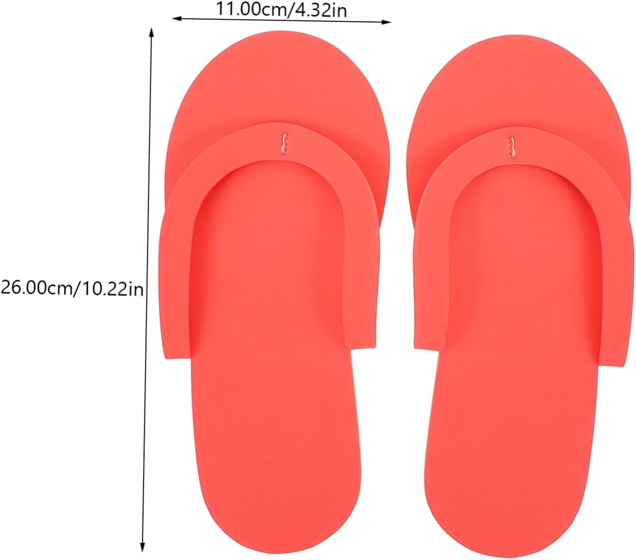 PENIKOKO 12 Pairs Disposable EVA Manicure Slippers Lightweight Portable Hotel Footwear for Spa Travel Salon Guest Use Slip Soft Comfortable Design image number 4