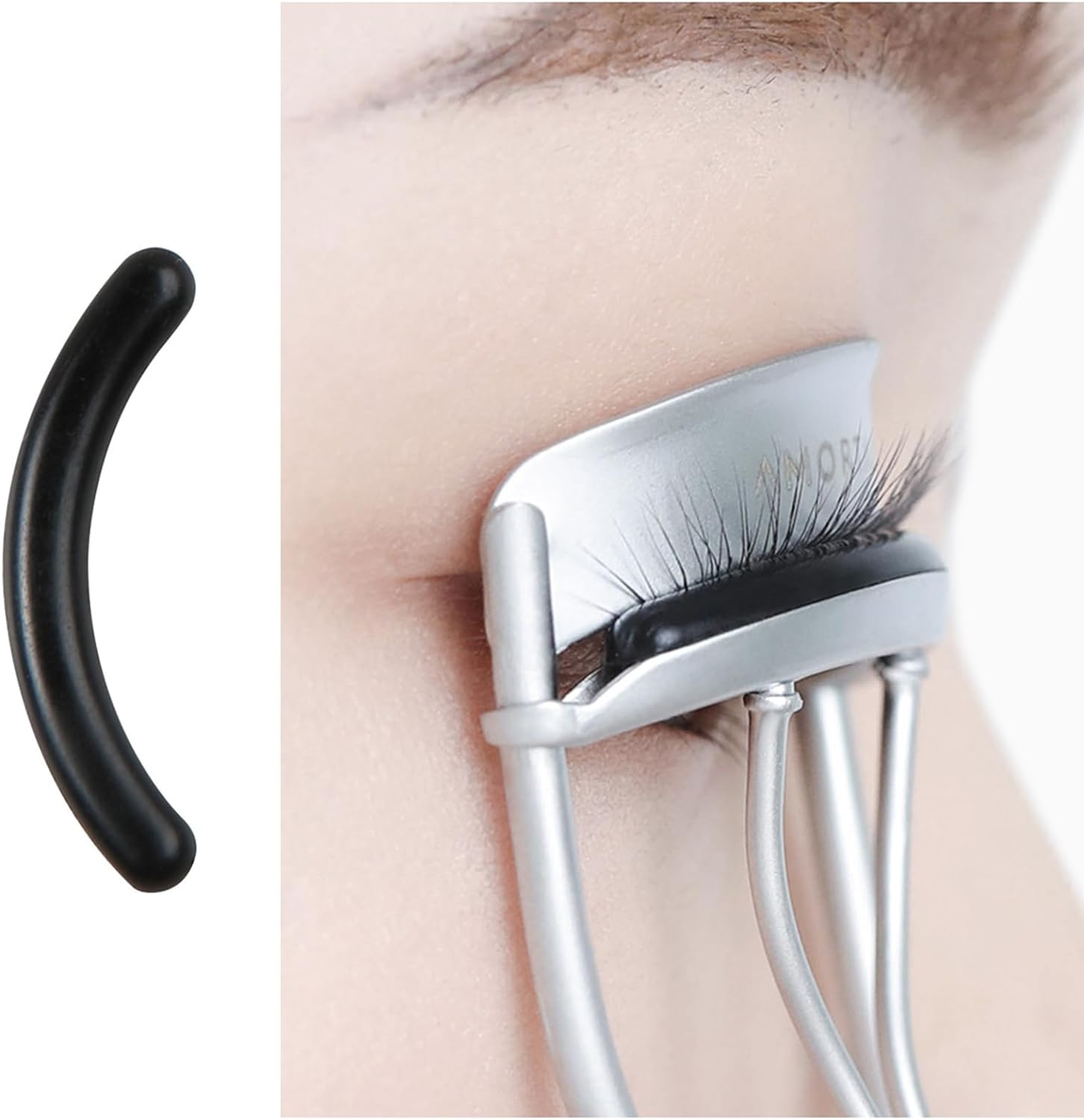 100Pcs Eyelash Curler Refills Pads Soft Silicone Rubber Curler Replacement Refills Pads for Universal Eyelash Curler (Rose) image number 6