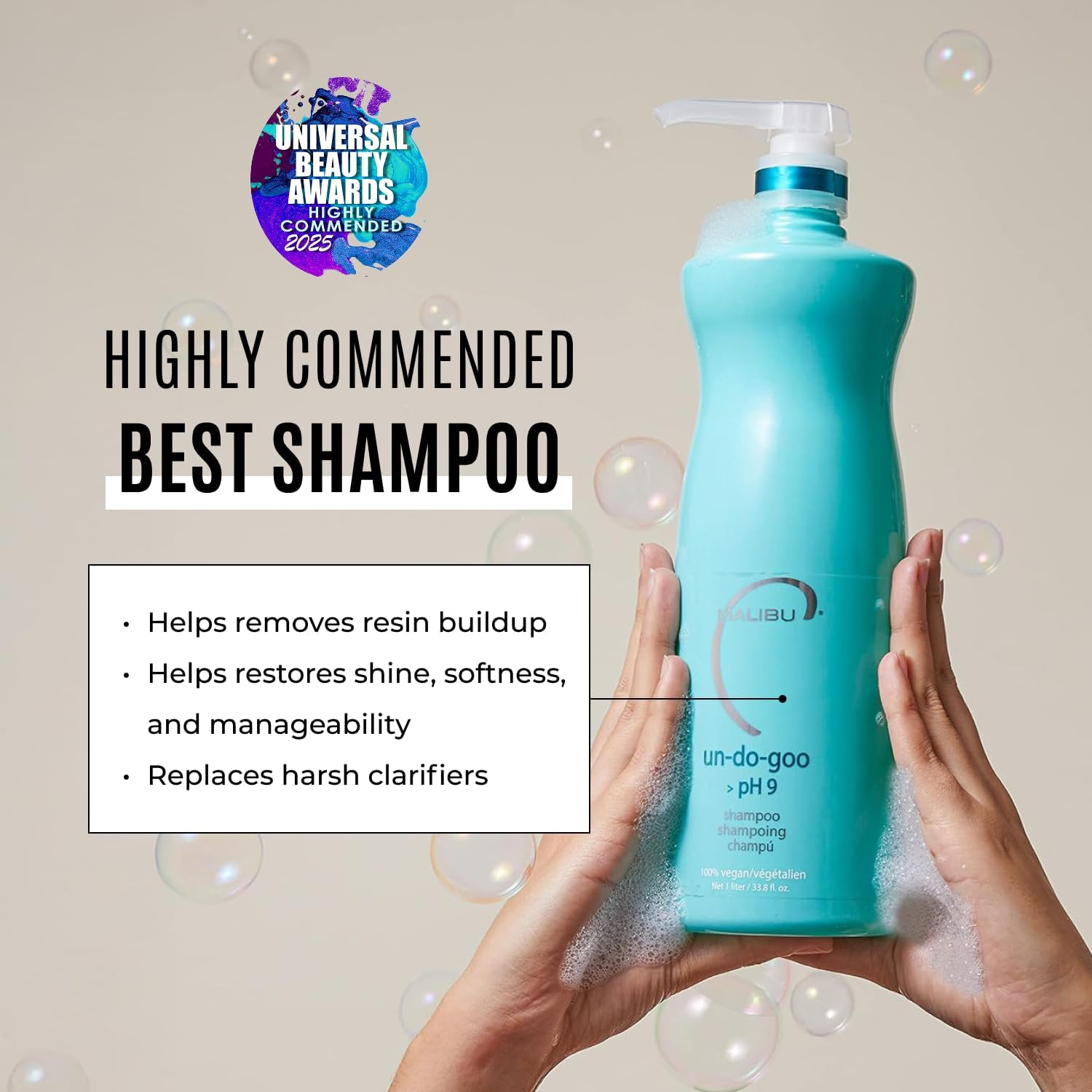 Malibu C Un Do Goo Shampoo 1 Litre image number 3