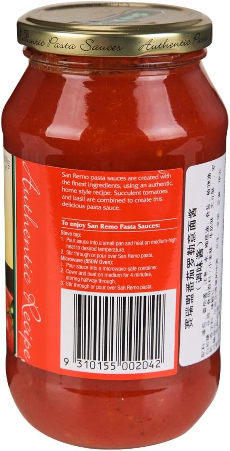 San Remo Tomato and Basil Pasta Sauce, 500 G image number 2