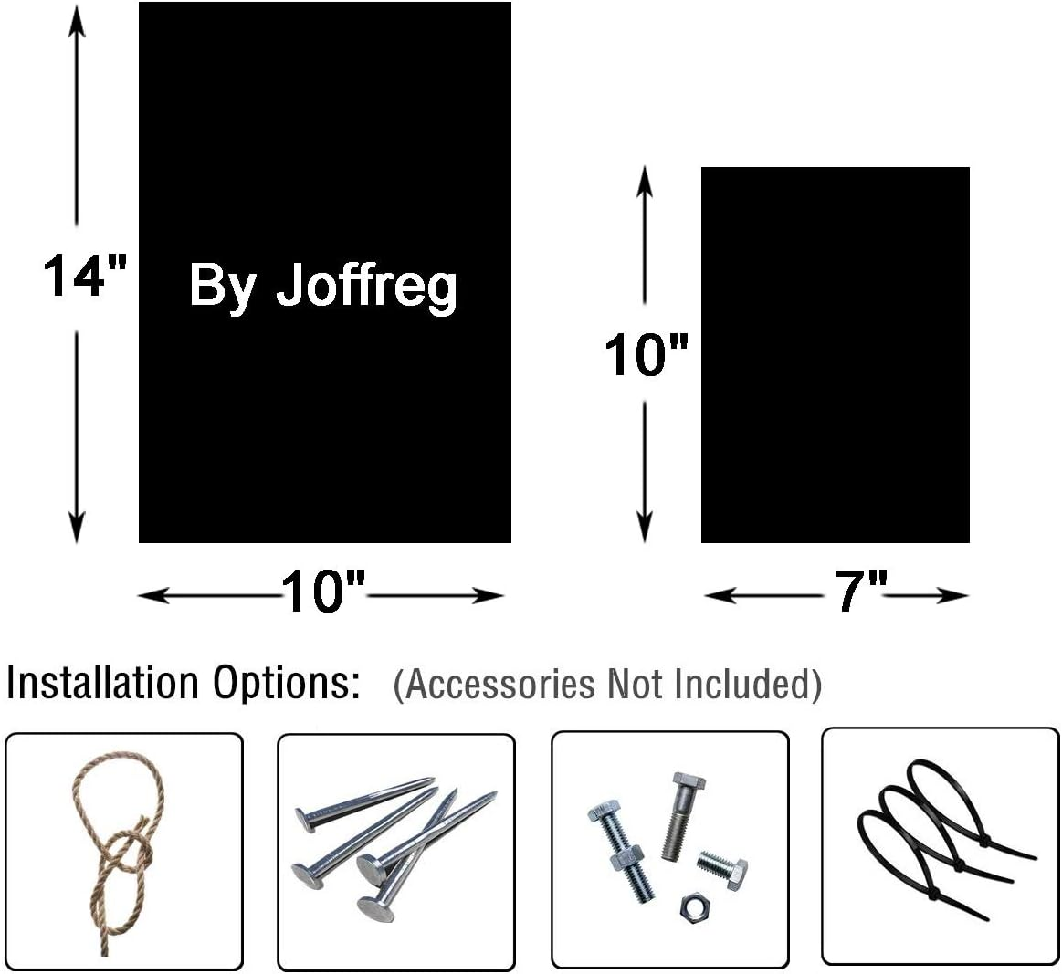 Joffreg No Parking,Loading Zone Sign,14 X 10 Inches,Reflective Aluminum,Uv Printed,Weather Resistant,Waterproof,Durable Ink,Easy to Mount,Indoor or Outdoor Use,2 Pack image number 4