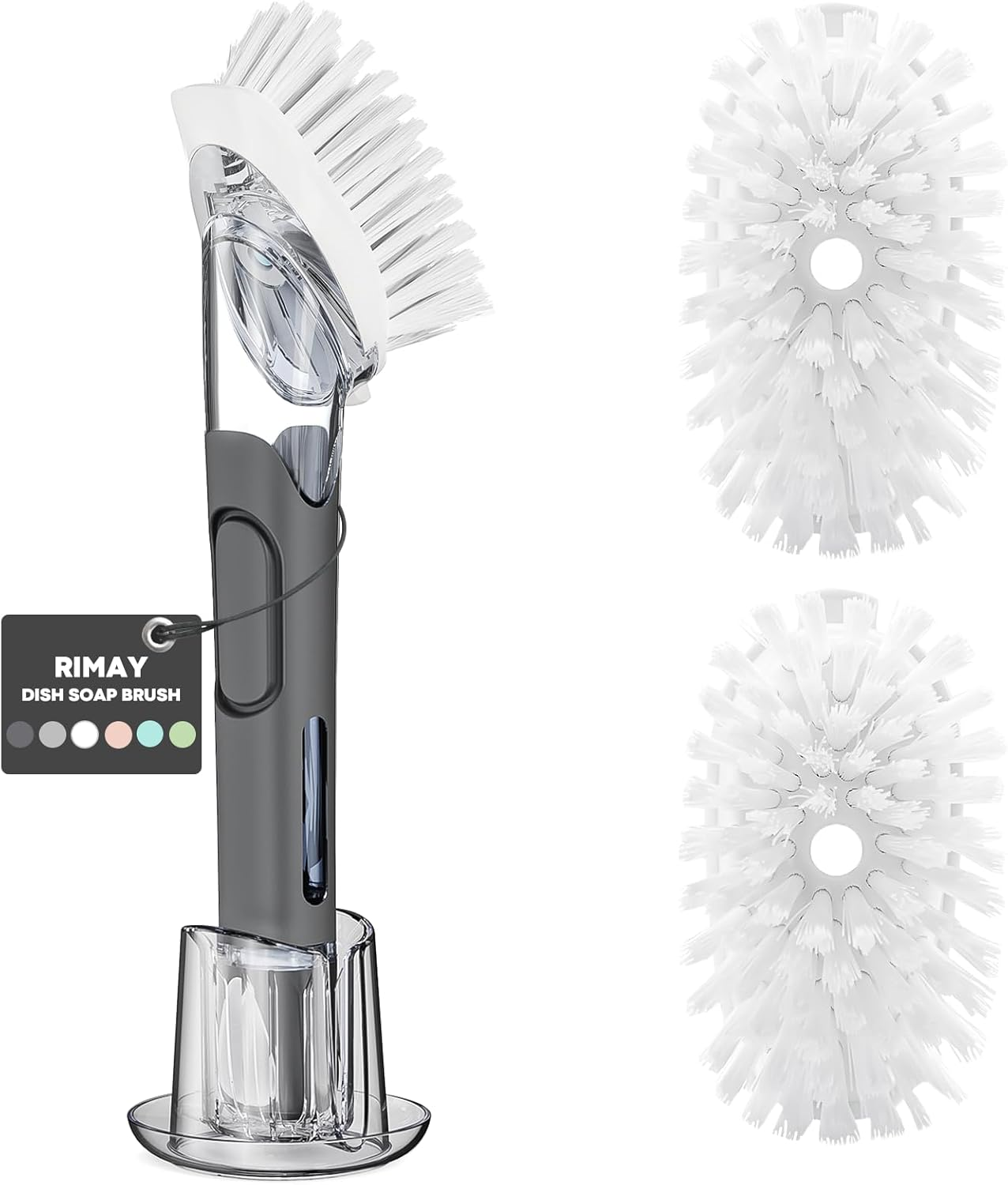 Sponge Brush Refills for OXO Dish Brush, 8 Pack Soap Dispensing Dish Refills, Scrub Replacement Head for Scrubber, Sponge Replacement Head Fits Soap Dispensing Handle