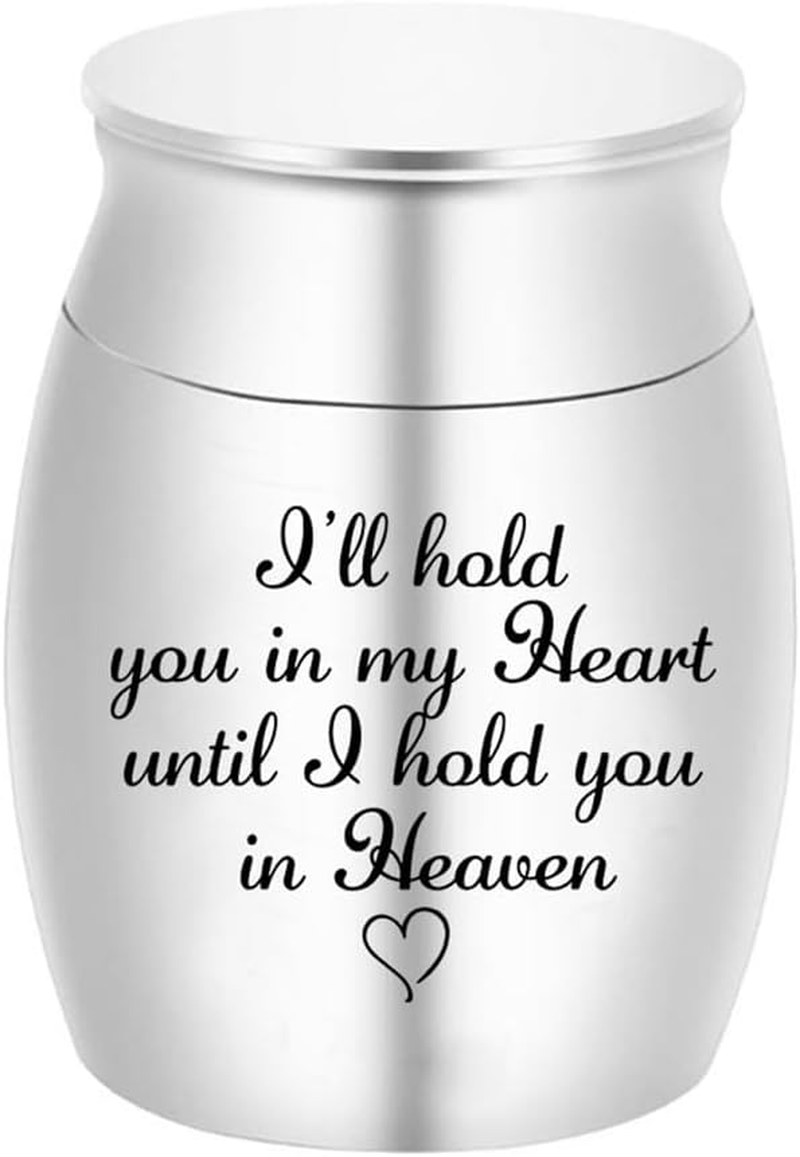 AIMALL Mini Stainless Steel Urn for Pet and Loved Ones' Ashes, Personalized Memorial Keepsake, Small Pet Ashes Pot, Perfume Bottle Design for Dogs, Cats, Birds, and Rabbits, Durable and Compact